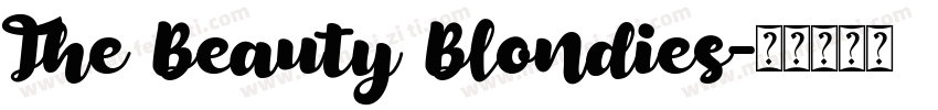 The Beauty Blondies字体转换